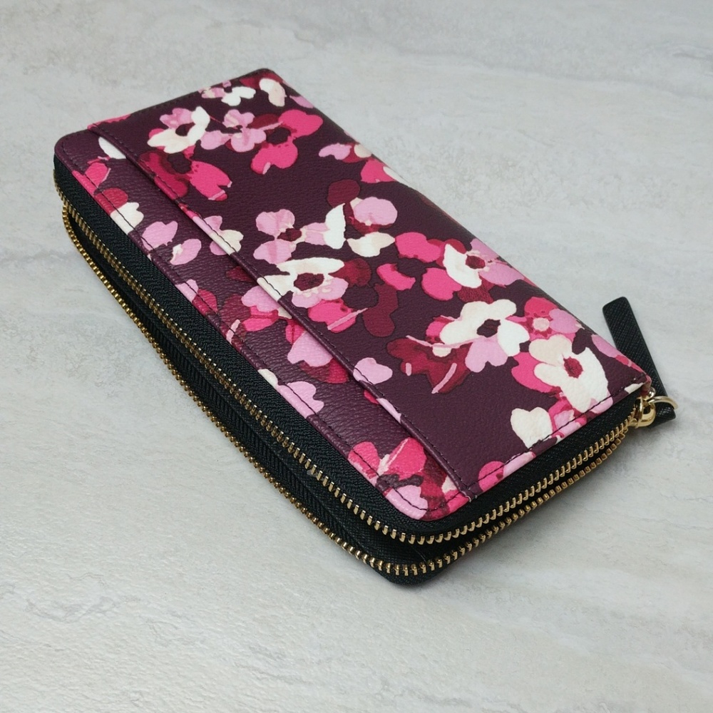 Kate Spade Floral Young Lane Lacey Zip Wallet - Picture 2 of 8